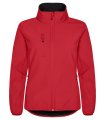 Dames Softshell Jas Clique Classic 0200915 rood